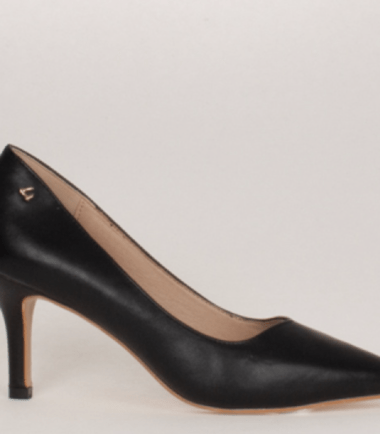 UNA HEALY BLACK  HEELS