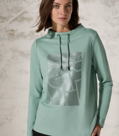 Cecil  Logo sweatshirt in green