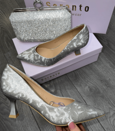 Silver sorento heels