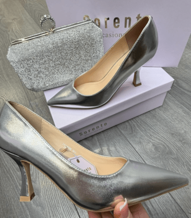 Silver sorento heels