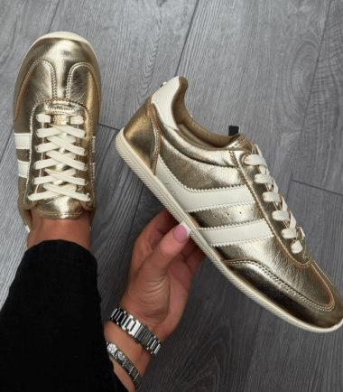 Tommy bowe gold trainers