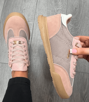 Tommy bowe blush pink  trainers