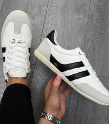 Tommy bowe white and black  trainers