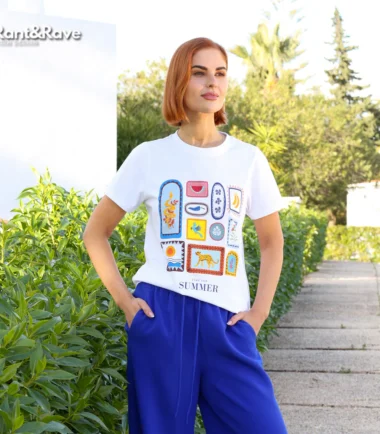 Rant and Rave Lettie Tee White