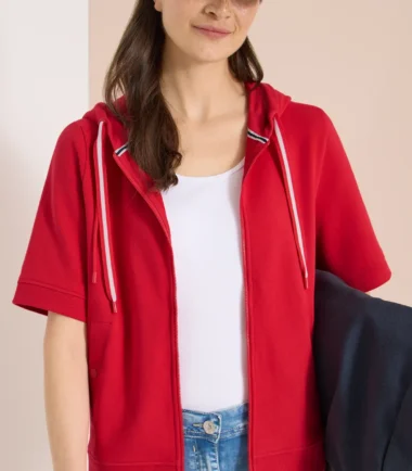 Cecil red Short-sleeved hoodie