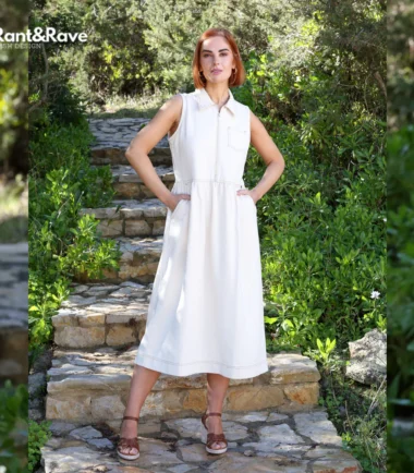 Rant and Rave Philly dress in beige