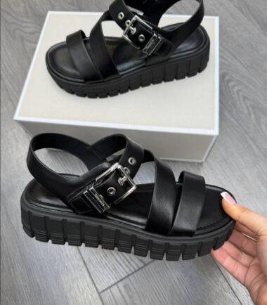 Tamaris Black Platform Sandal