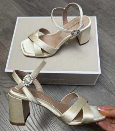 Tamaris Pearl Block Heel Sandal