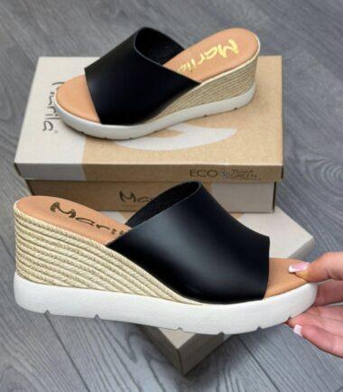 Marila Elegant black  Wedge Heel Sandals