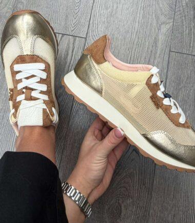 Lloyd & Pryce Tommy Bowe Gold/Tan Mesh Trainer – Bargell
