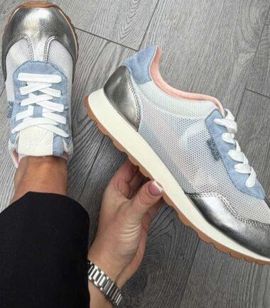 Lloyd & Pryce Tommy Bowe Blue/Silver Mesh Trainer – Bargell