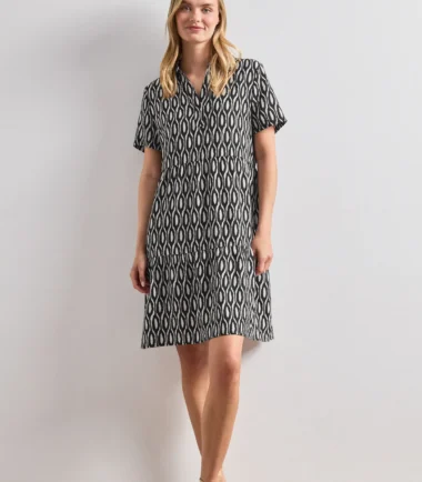 Street one Knee-length dress with short sleeves and print
