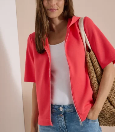 Cecil coral Short-sleeved hoodie