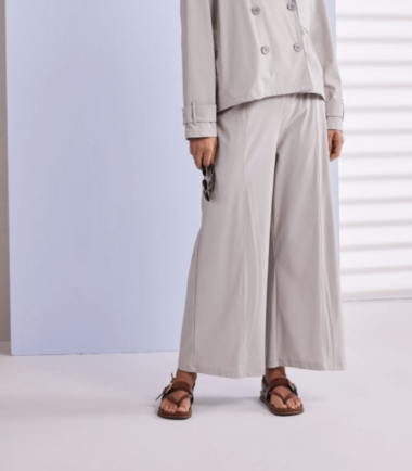 NAYA Wide Leg Flared Trouser With Seam Detail
