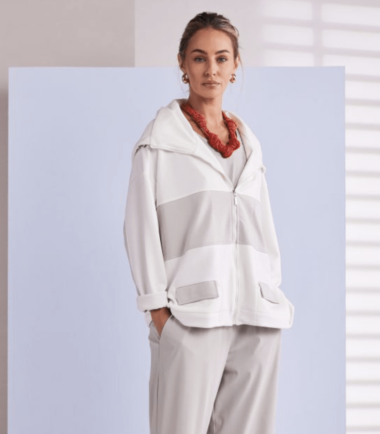 NAYA Hooded Jacket With Pocket And Contrast Sections