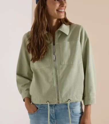 Cecil 3/4-sleeved jacket with chest pockets and zipper
