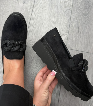 Zanni & Co. Black wedge Loafers