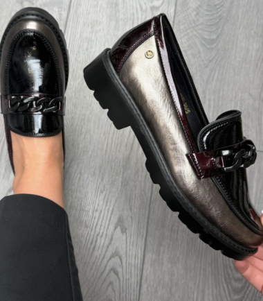 Zanni & Co. Ink Mix Slip On Loafers