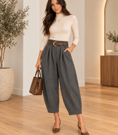 Grey and black trousers (one size )