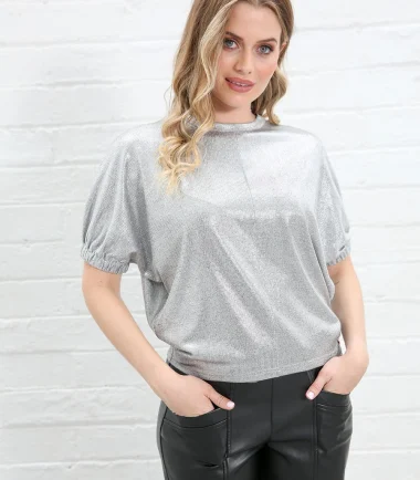 Rant & Rave Jenny Top  in Silver