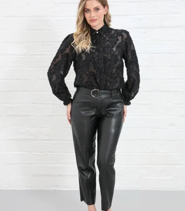 Rant and Rave Daisy Blouse  in Black